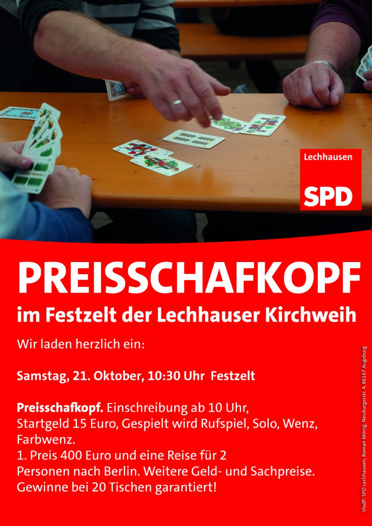 Preisschafkopfen der SPD Lechhausen